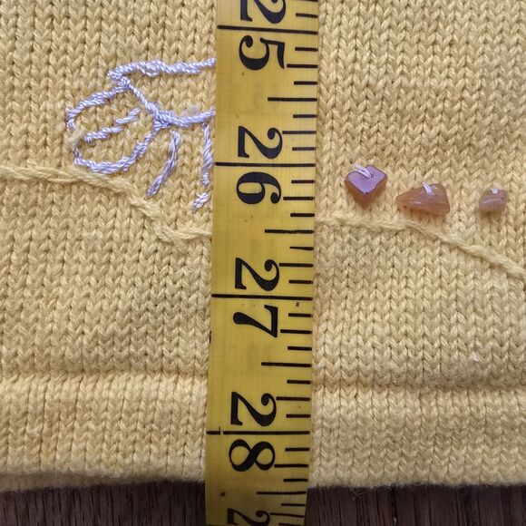 The Quacker Factory Beach Scene Knit Short Sleeve Tunic Top Beaded Size XL - Picture 12 of 12